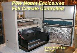 Pole Mount Enclosures, Full Climate Controlled